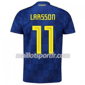 Maillot de Foot Suède Larsson 11 Exterieur Coupe du monde 2018